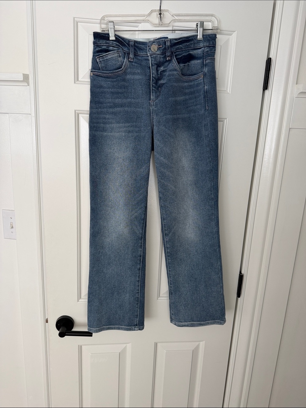 Democracy Straight Leg Jeans in Faded Blue Wash